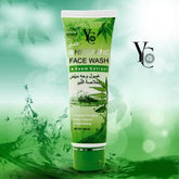 Yc whitening face wash tube with neem extract, green and white.