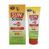 UV90 sunscreen protection cream, 100 ml box and tube, Pure sunscreen