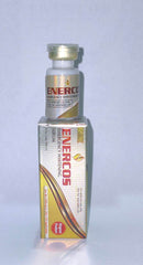 Enercos whitening serum bottle with gold-toned cap, front label visible