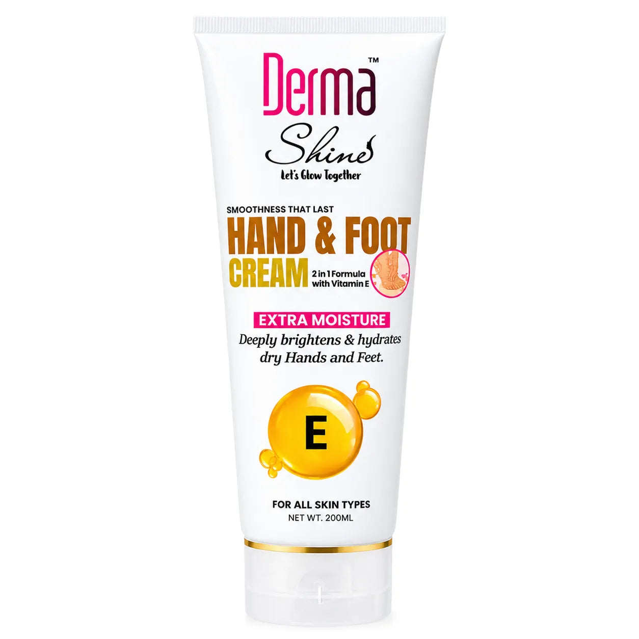 Derma Shine Hand & Foot Brightening Cream 200Gm