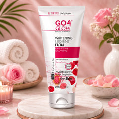 GO4 Glow Whitening Urgent facial cream tube, 200 g, front label view