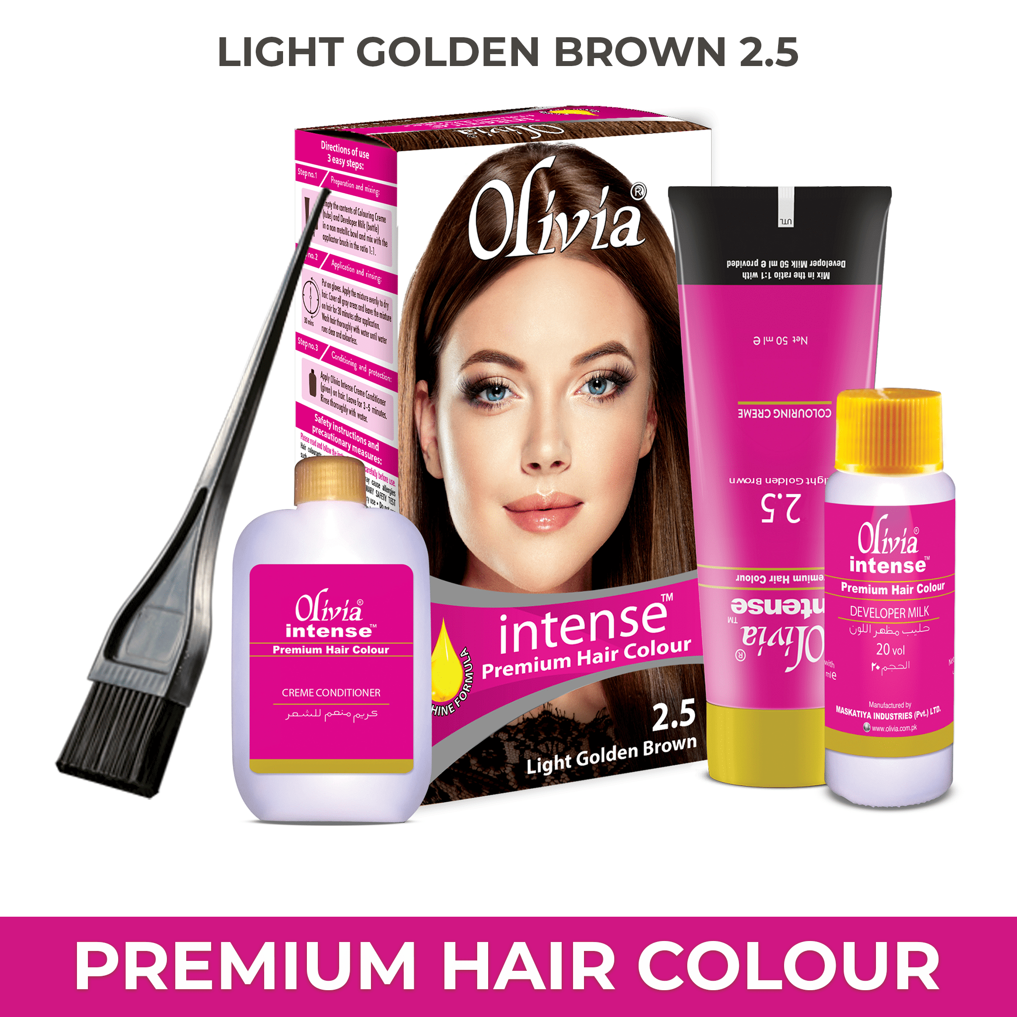 Olivia Color Box 2.5 Light Golden Brown