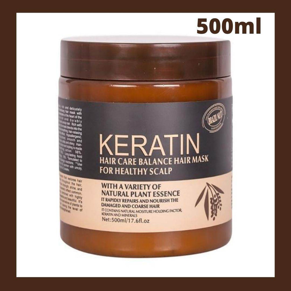 Brazil Nut Keratin Hair Care Balance Hair Mask  & Keratin Hair Treatment for Healthy Scalp 500ml Original - YehChez.pk