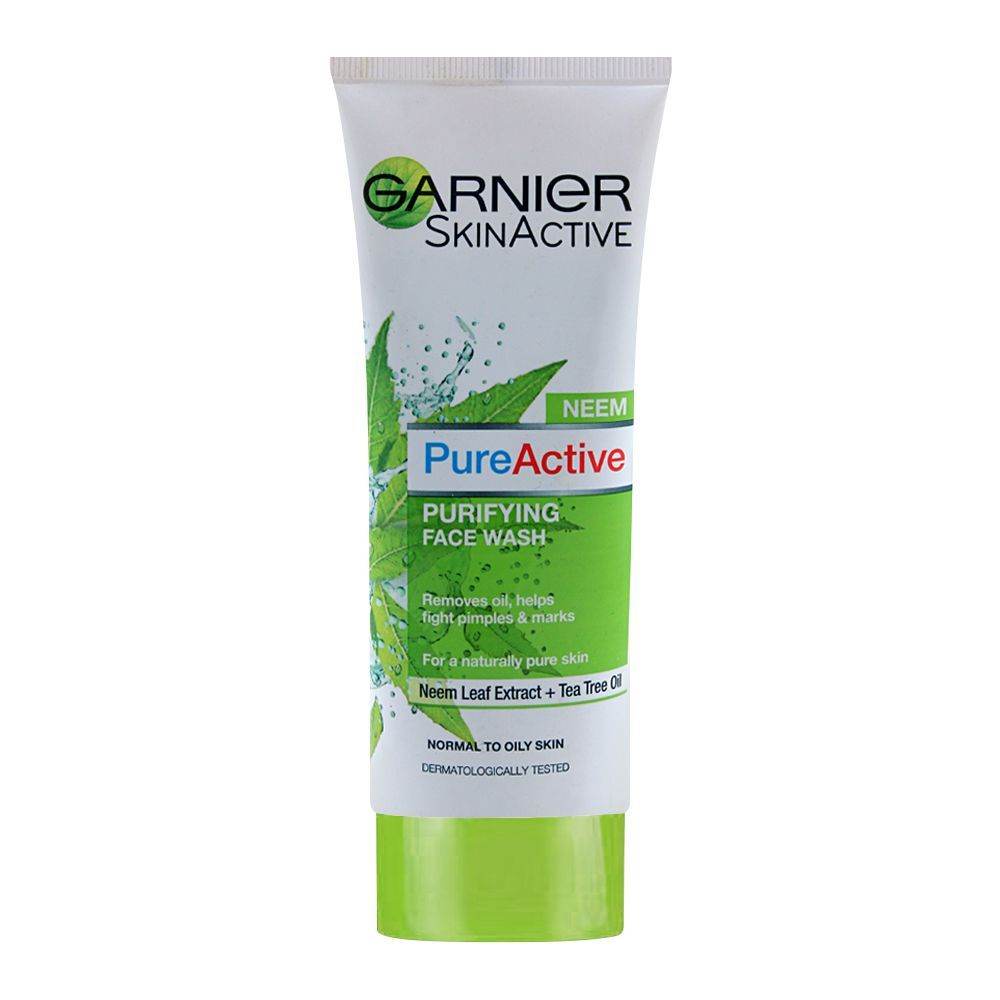 Garnier Skin Active Pure Active Neem Purifying Face Wash, For Normal To Oily Skin, 100ml - YehChez.pk