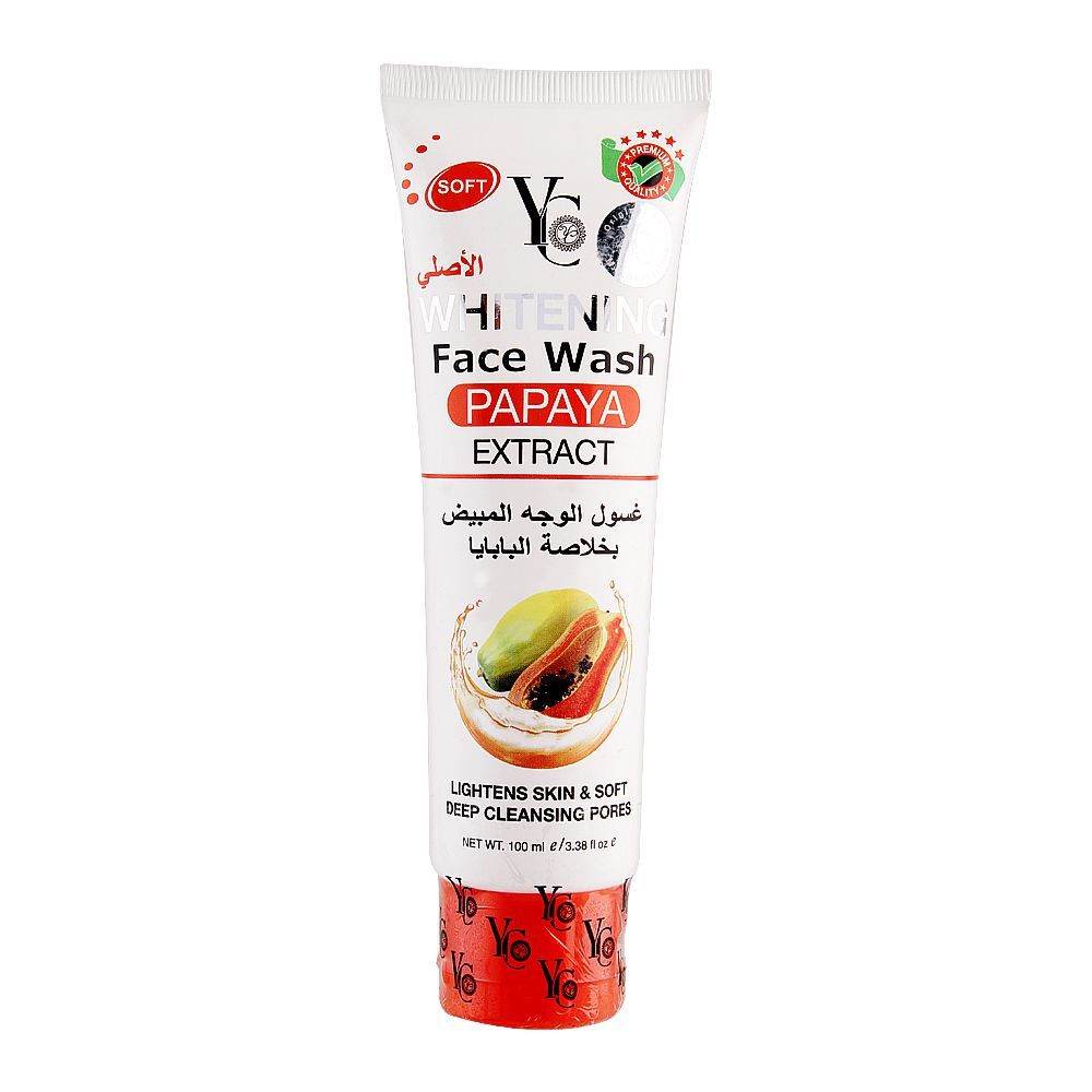 Yc Whitening Face Wash Papaya Extract 100ml - YehChez.pk