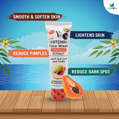 Yc Whitening Face Wash Papaya Extract 100ml - YehChez.pk