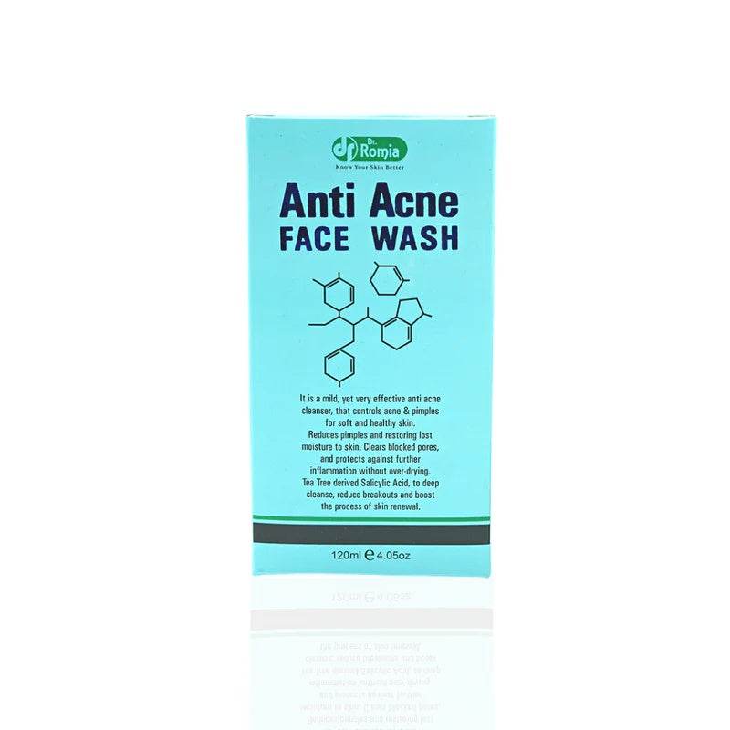 Dr Romia Anti Acne Face Wash Tube 120ml - YehChez.pk
