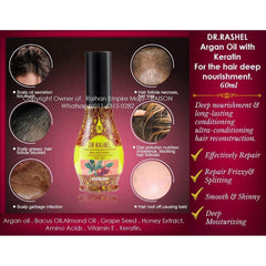 Dr Rashel Argan Oil Morroco With Keratin Hair Care Treatment Hair oil 60ml DRL-1018 - YehChez.pk