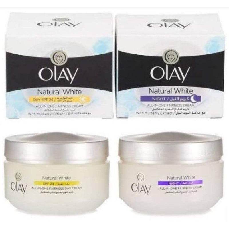Olay Natural White Day Cream + Night Cream, 50 ml - YehChez.pk