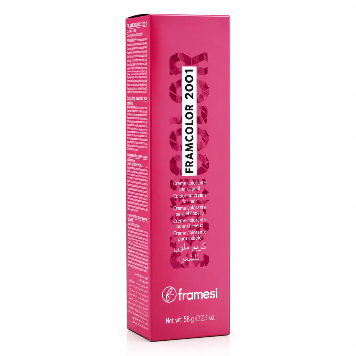 Framesi FRAMACOLOR 2001 hair color cream, net 58 g, 2.1 oz box