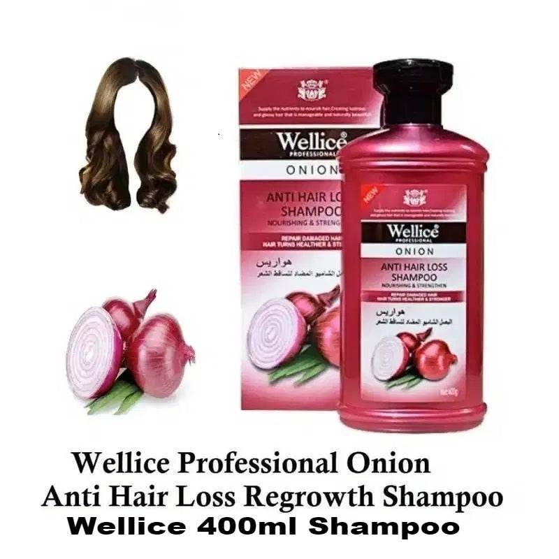 Wellice Onion Anti Hair Loss Shampoo 400ml - YehChez.pk