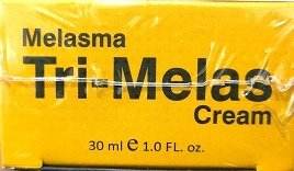 Tri-Melas Cream 30 ml front label on yellow box