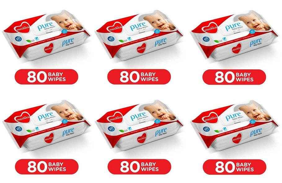 Mechico Pure Baby Wipes Bundle Pack (480 Pcs) - YehChez.pk