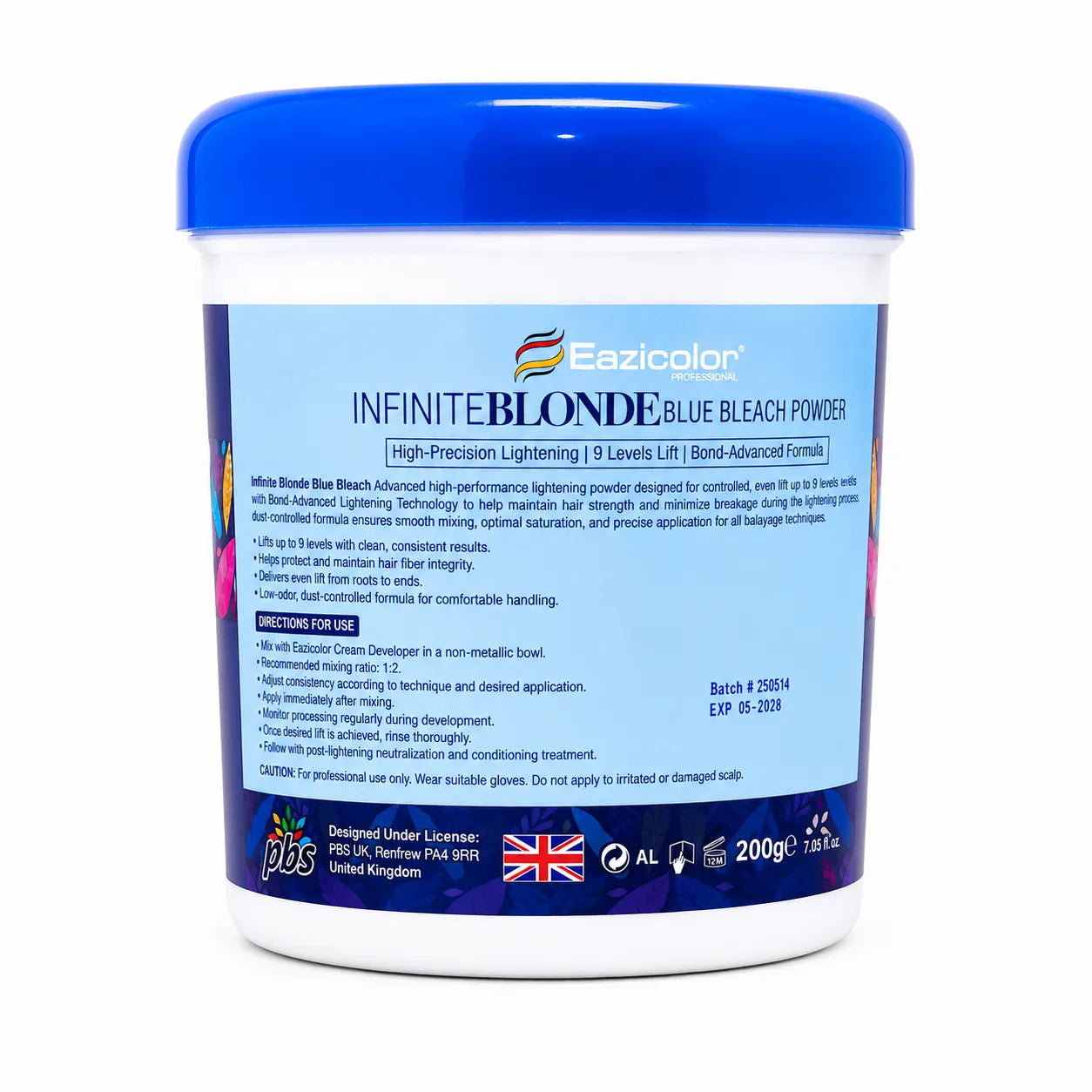 Eazicolor Infinite Blonde White Bleach Lifting Powder 200g