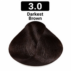 Bremod hair color 100ml shade 3.0 darkest brown hair dye swatch