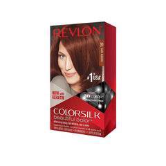 Revlon ColorSilk hair color box, shade 31, front view