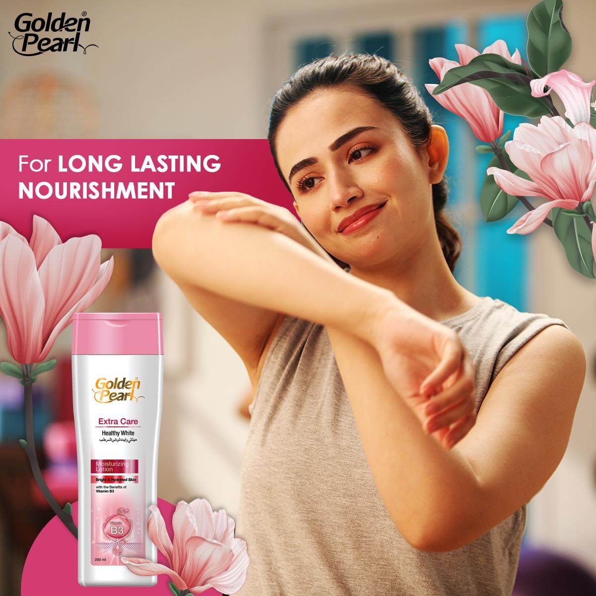 Golden Pearl Healthy White Moisturizing Lotion 200ml - YehChez.pk