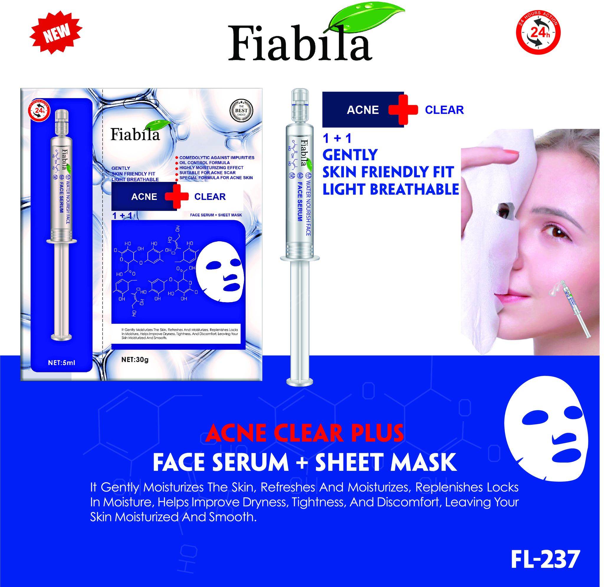 Fiabila Acne Clear Face Mask 30Gm - YehChez.pk