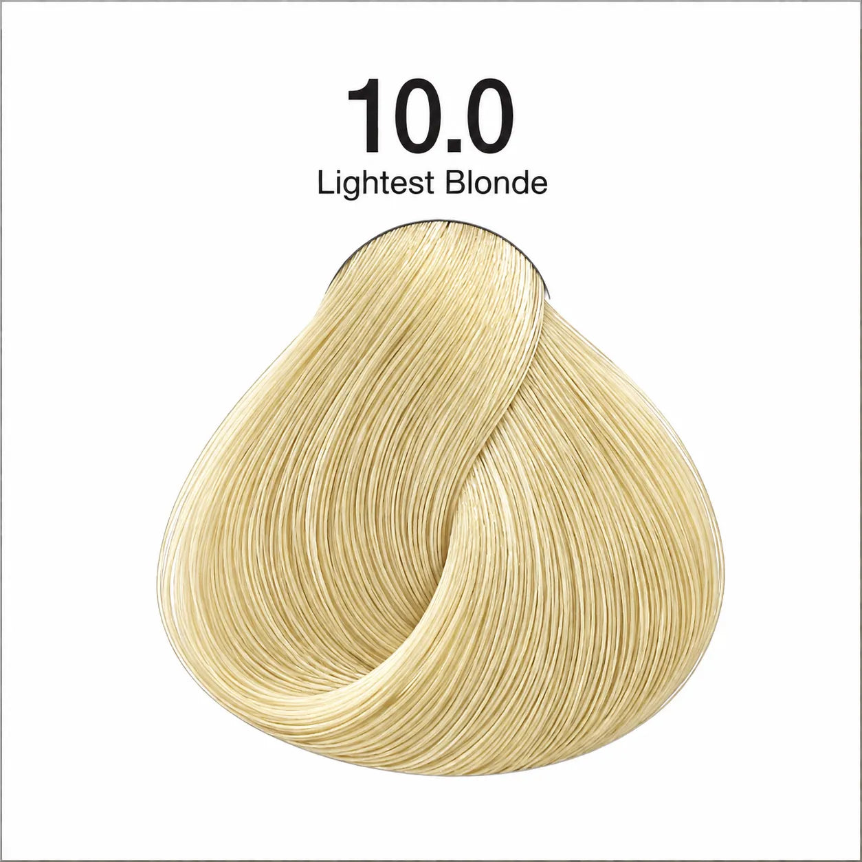 Hair color shade 10.0 lightest blonde swatch