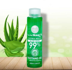 Wokali aloe vera soothing gel bottle, 300 ml, 99% aloe vera essence