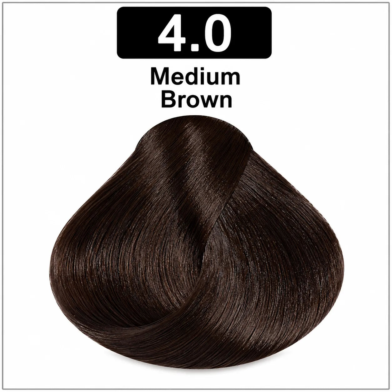 Bremod hair color 100ml shade 4.0 medium brown hair dye swatch