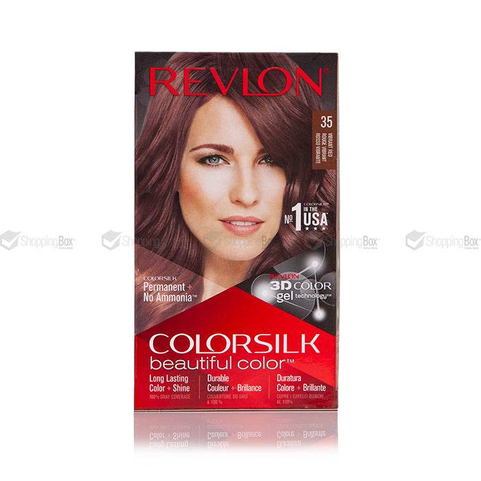 Revlon Colorsilk permanent hair color kit, shade 35, 40 ml with 3D color gel