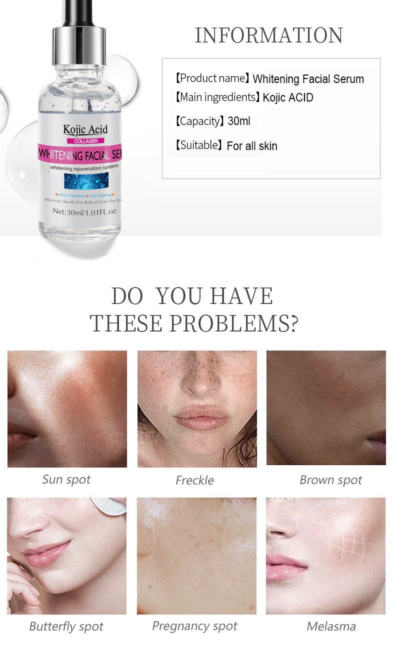Kojic Acid Whitening Facial Serum 30ml - YehChez.pk