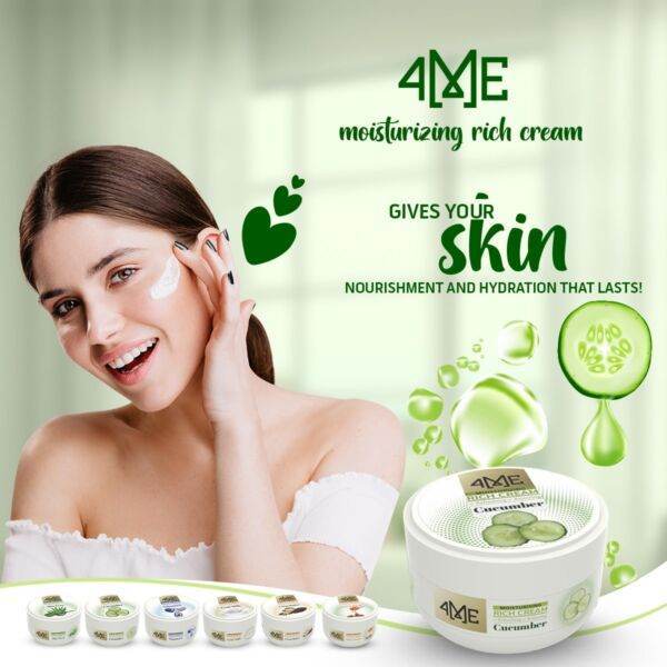 4ME Rich Moisturizing Cream Cucumber - YehChez.pk