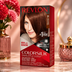 Revlon Colorsilk hair color box, shade 31 (dark brown)