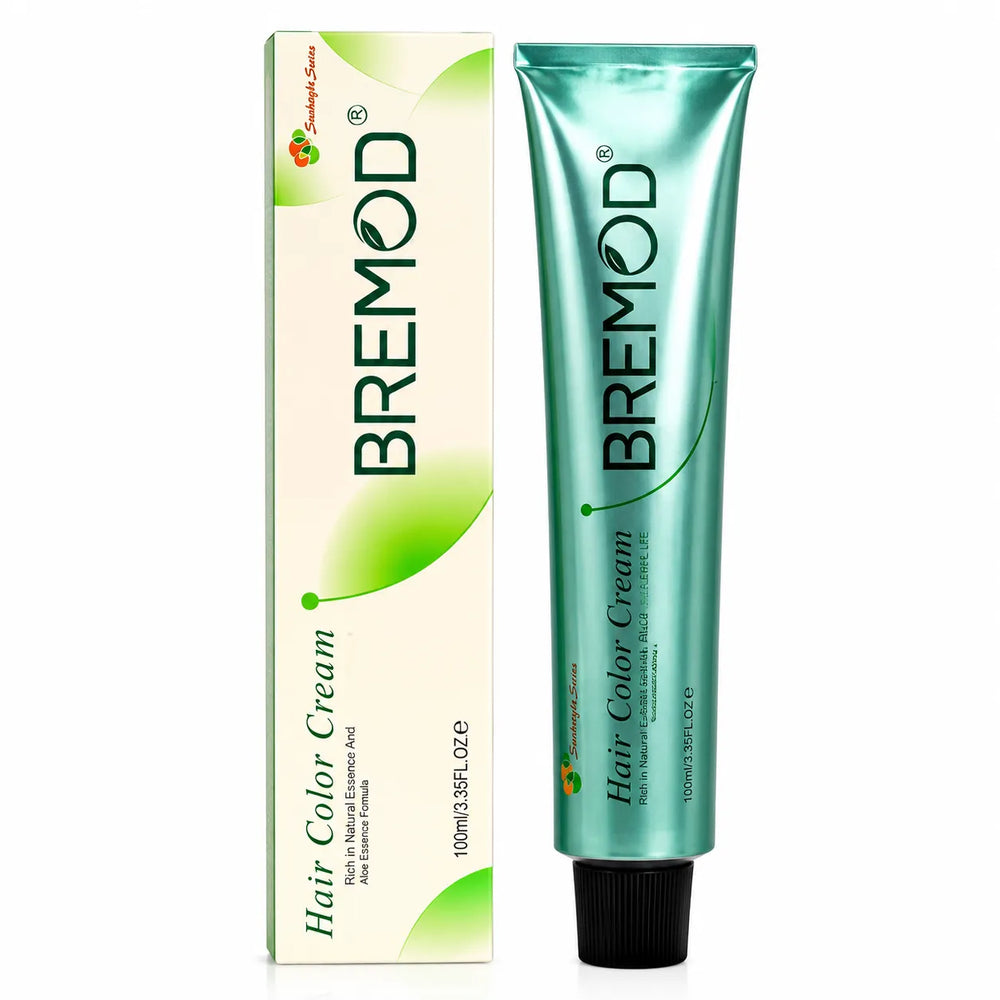 Bremod 4.65 hair color cream tube, medium burgundy brown, 100 ml