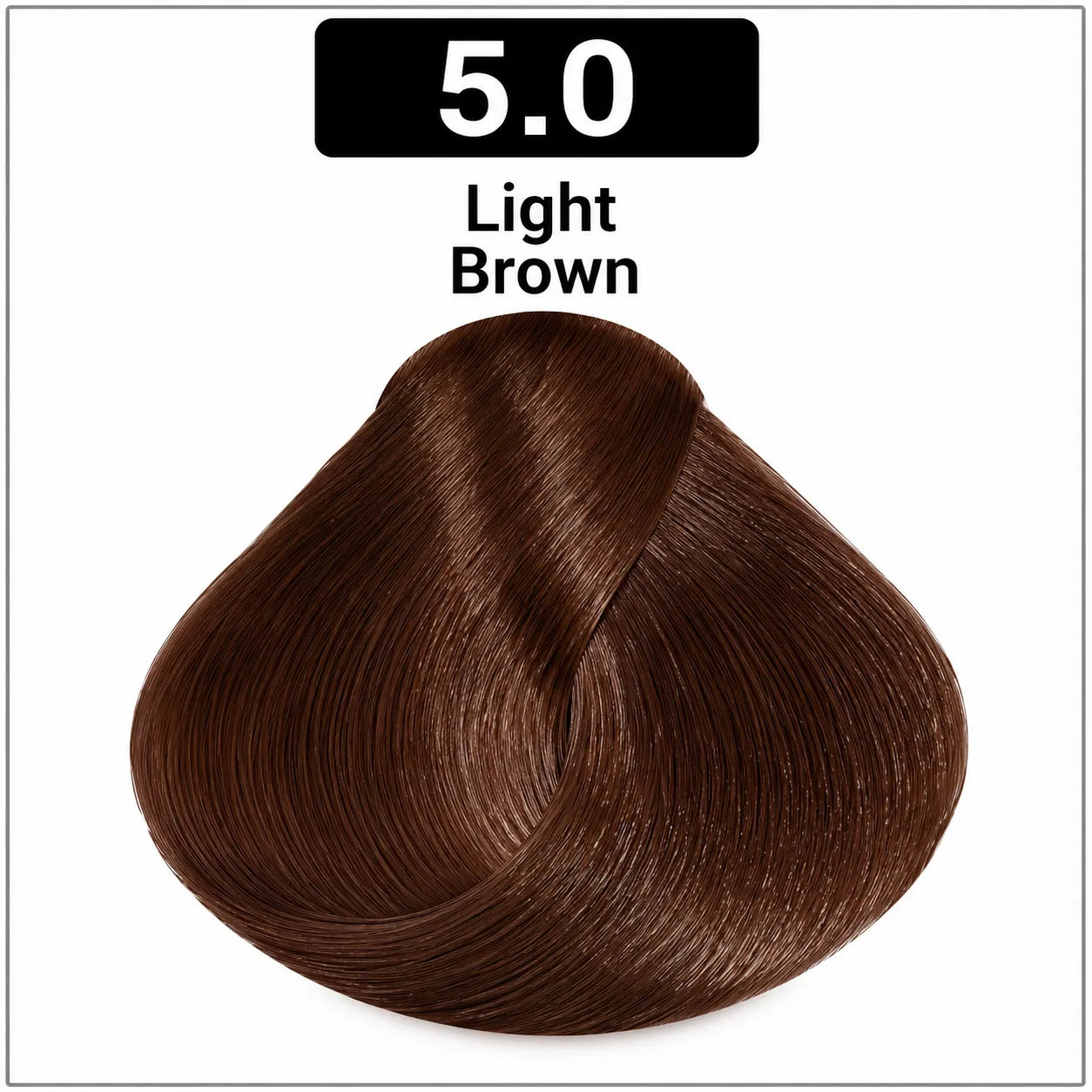 Bremod hair color 100ml shade 5.0 light brown hair dye swatch