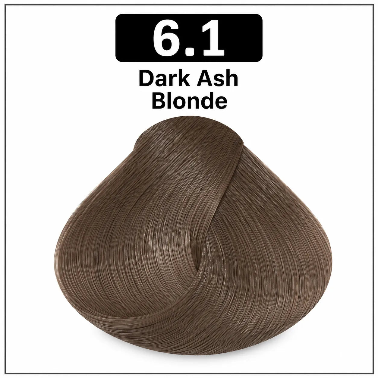 Bremod hair color 100ml shade 6.1 dark ash blonde hair dye swatch