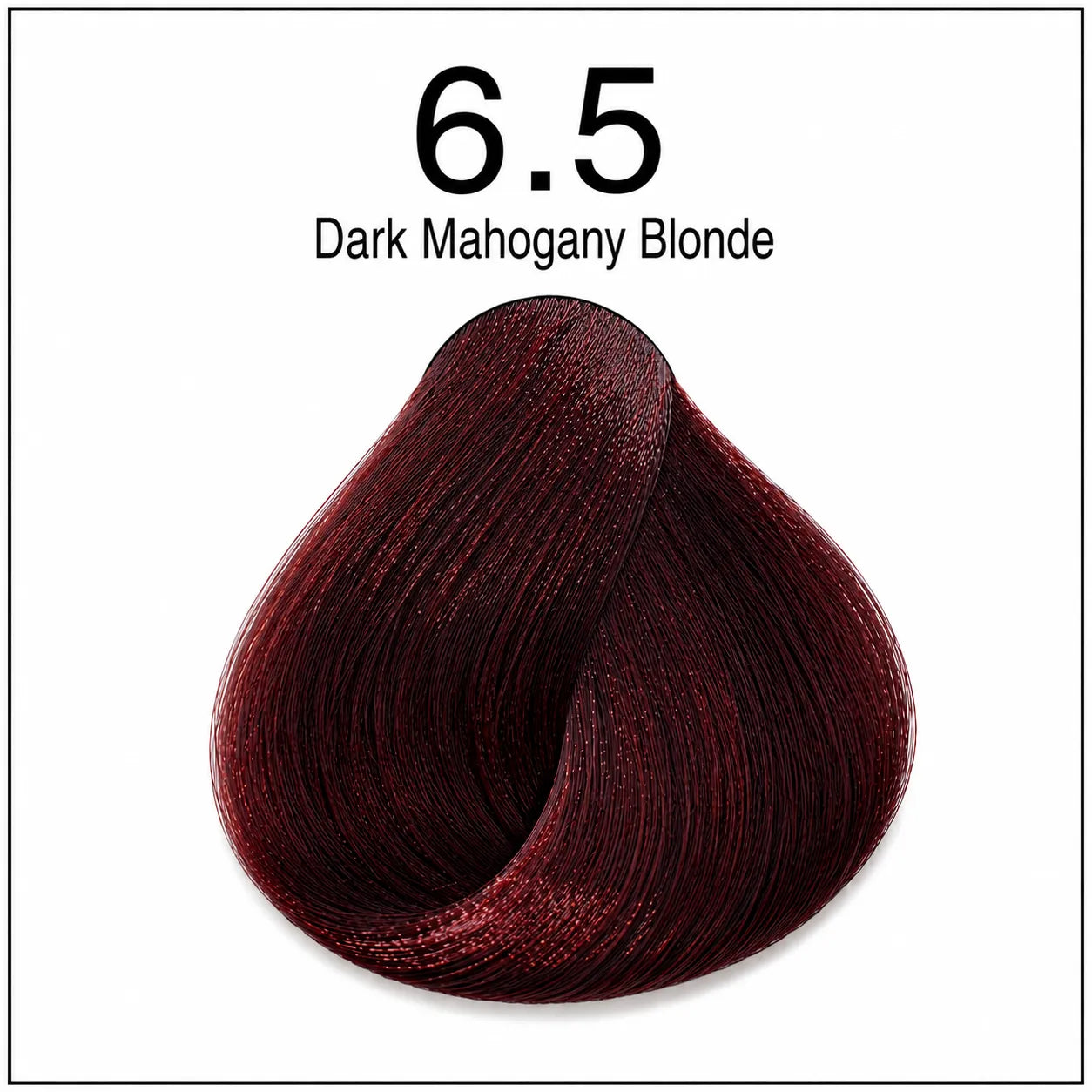 Hair dye shade 6.5 Dark Mahogany Blonde color swatch