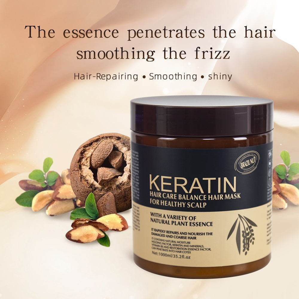 Brazil Nut Keratin Hair Care Balance Hair Mask  & Keratin Hair Treatment for Healthy Scalp 1000ml Original - YehChez.pk