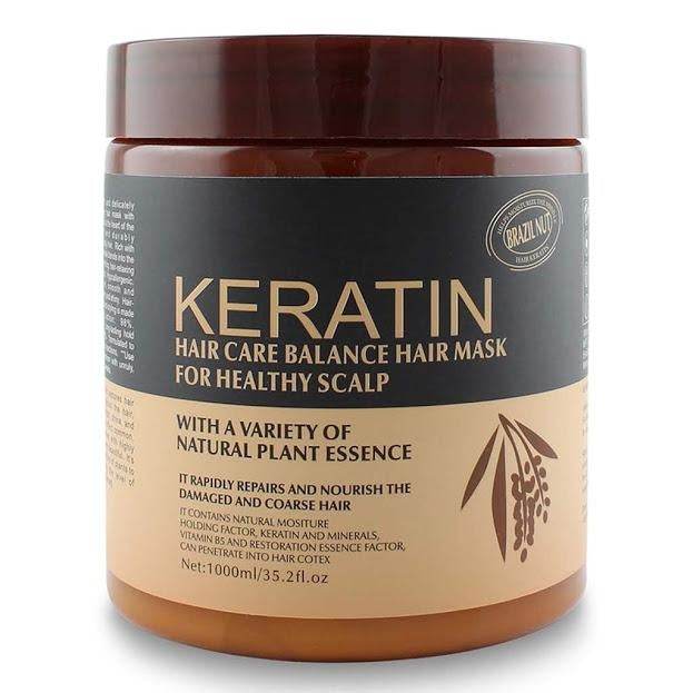 Brazil Nut Keratin Hair Care Balance Hair Mask  & Keratin Hair Treatment for Healthy Scalp 1000ml Original - YehChez.pk