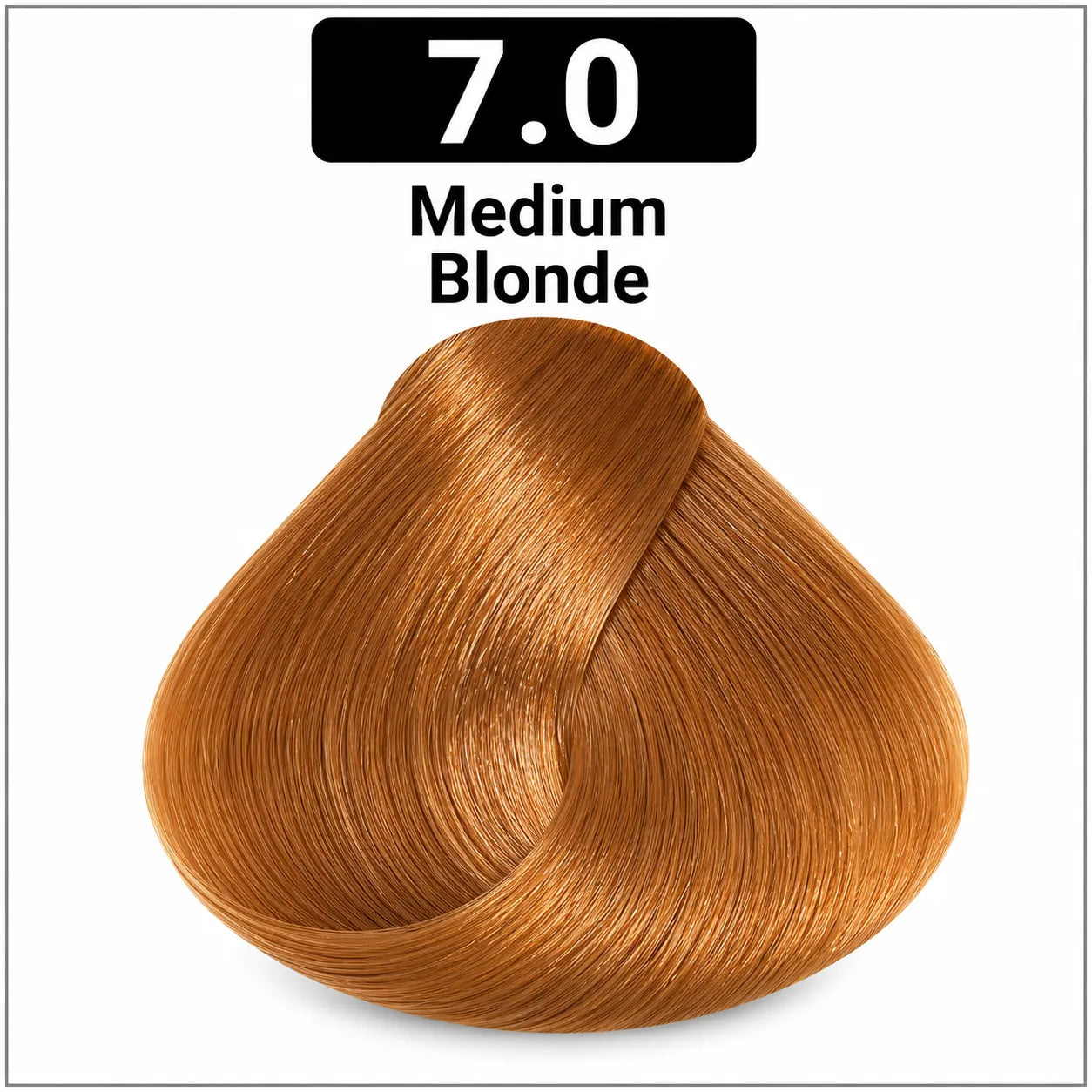 Bremod hair color 100ml shade 7.0 medium blonde hair dye swatch