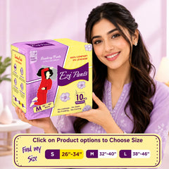 Ezi Pants Pack of 10 Period Panty For Women - Ultra Absorbent Sanitary Pants (All Variants)