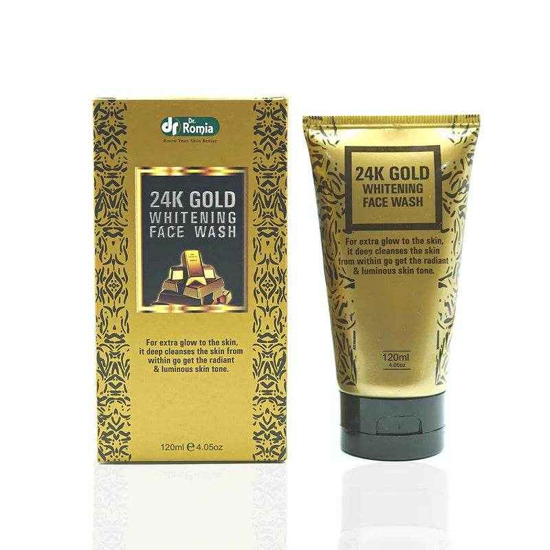 Dr Romia 24K Gold Whitening Face Wash 120ml - YehChez.pk