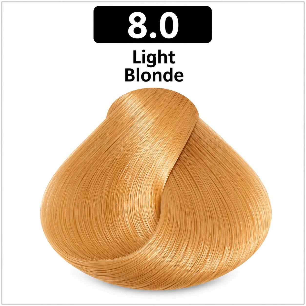 Bremod hair color 100ml shade 8.0 light blonde hair dye swatch