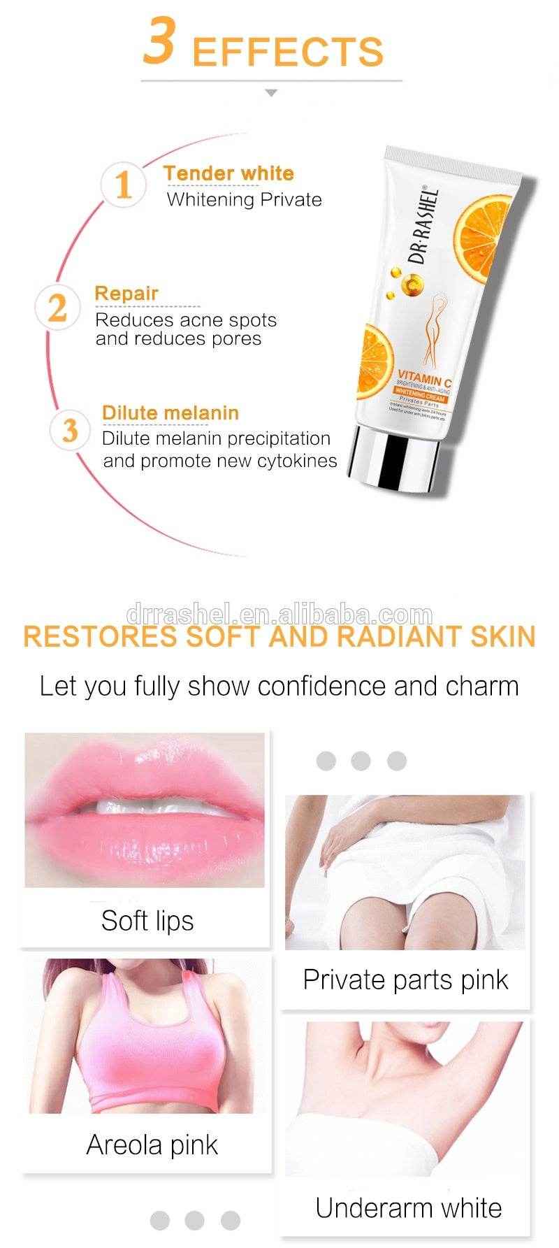 Dr Rashel Private Parts Whitening Cream 80Gm DRL-1510 80G - YehChez.pk