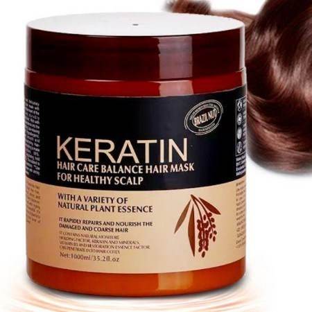 Brazil Nut Keratin Hair Care Balance Hair Mask  & Keratin Hair Treatment for Healthy Scalp 500ml Original - YehChez.pk