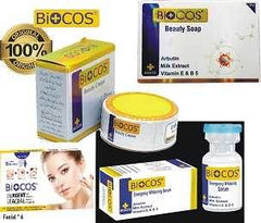 Pack Of 4 Biocos Cream,Soap,Serum and Facial - YehChez.pk