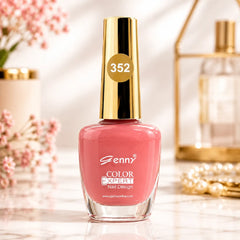 Genny Color Expert nail polish bottle, 352 coral-pink finish