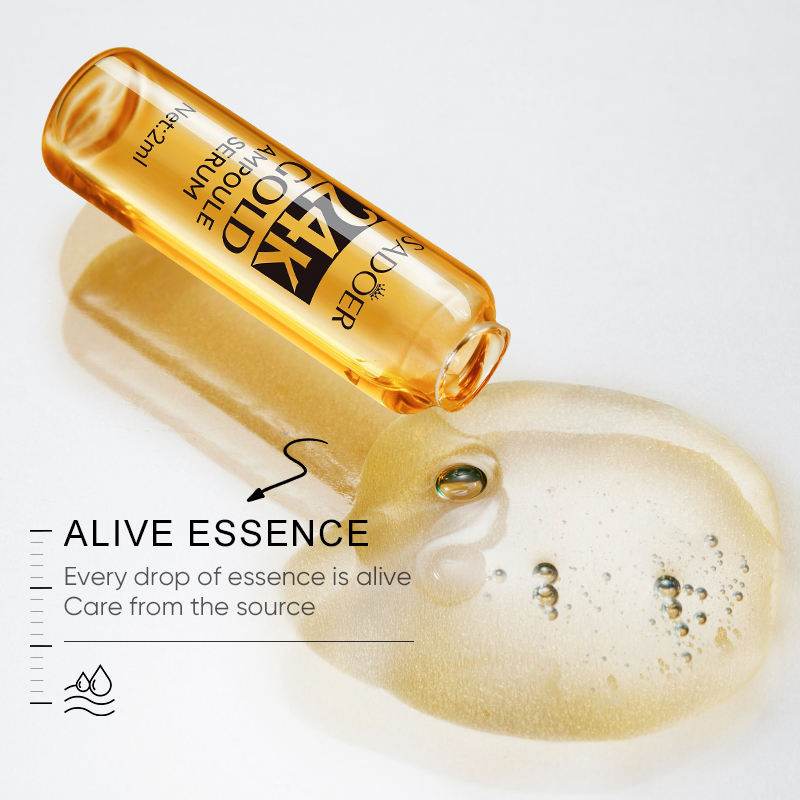 SADOER 24K Gold Moisturizing Ampoule Face Care Serum 2ml x 7pcs SD31943 - YehChez.pk