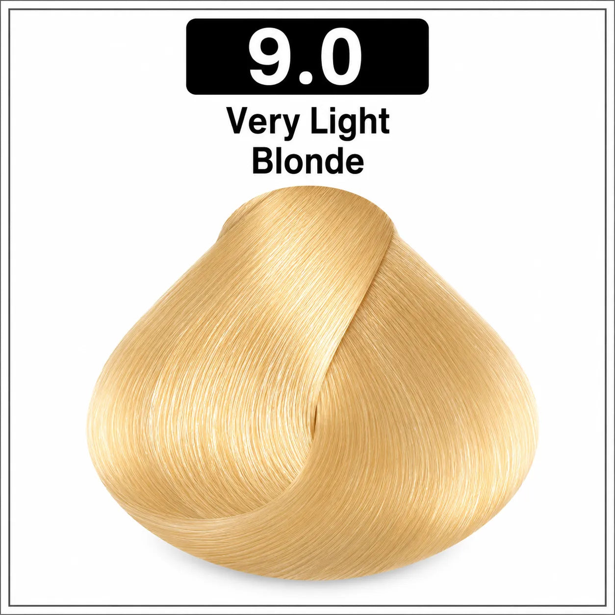 Bremod hair color 100ml shade 9.0 very light blonde hair dye swatch