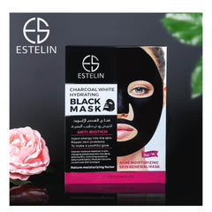 ESTELIN charcoal white hydrating black mask - YehChez.pk