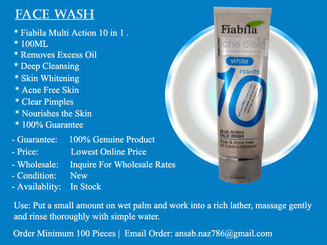 Fiabila Acne Clean Multi Action Face Wash 100ml - YehChez.pk