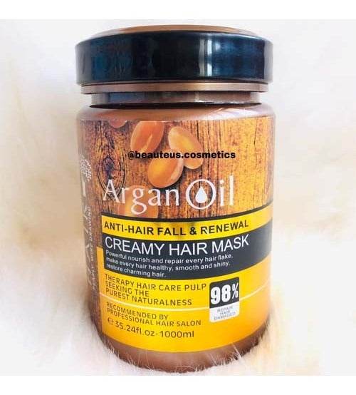 Argan Oil Creamy Hair Mask Anti-Hair Fall and Renewal 1000ml - YehChez.pk