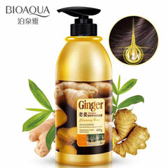 BIOAQUA Natural Herbal Anti Hair Loss Ginger Shampoo 400ml - YehChez.pk
