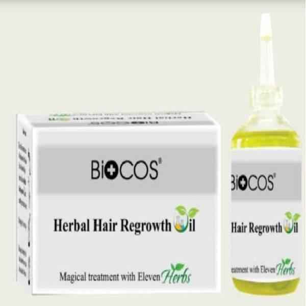 Biocos Hair Regrowth Oil - Original Herbal Formula for Thicker, Fuller Hair - YehChez.pk
